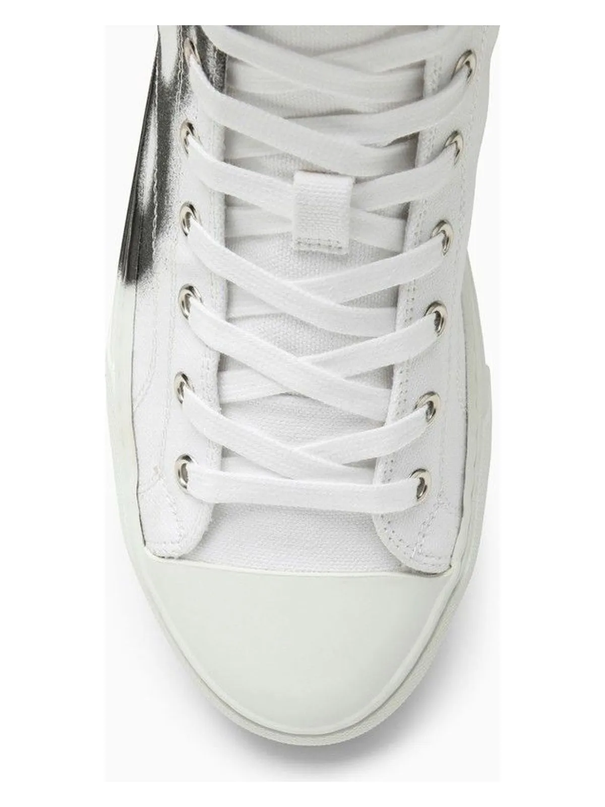 BLACK/WHITE COTTON CANVAS TRAINER
