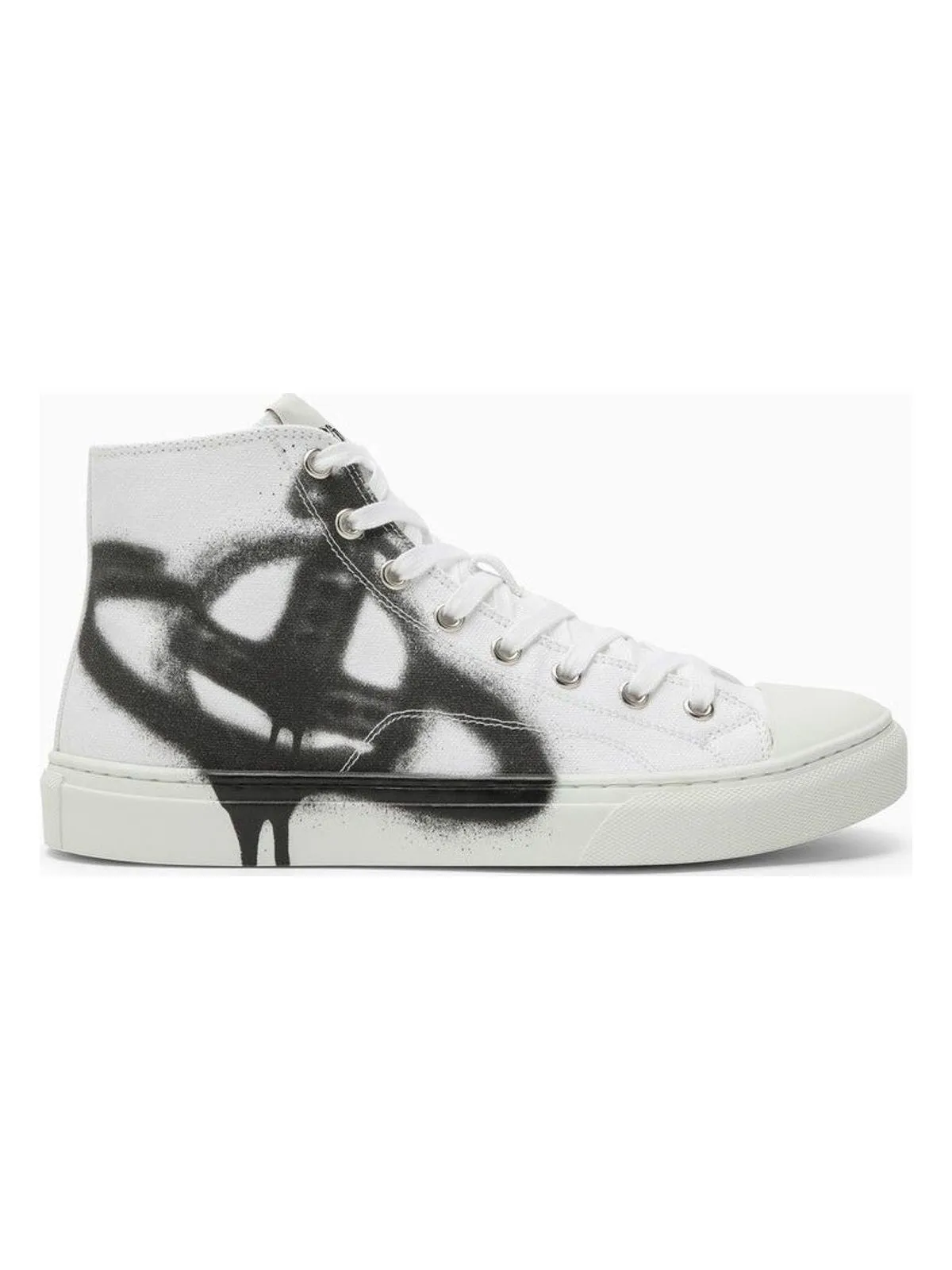 BLACK/WHITE COTTON CANVAS TRAINER