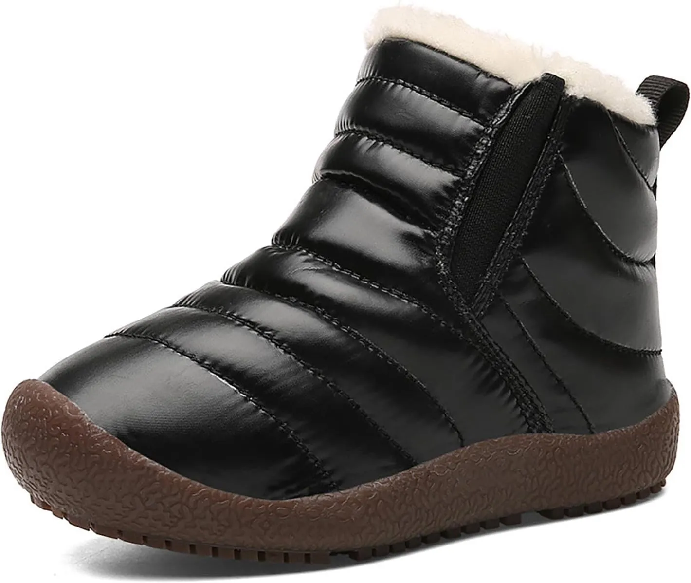 Girls Boys Ankle Snow Boots Faux  Lined Cozy Furry Outdoor Warm Comfortable Non Slip Shoes Winter Winter Boots