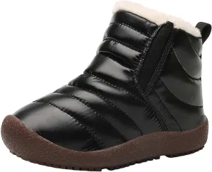 Girls Boys Ankle Snow Boots Faux  Lined Cozy Furry Outdoor Warm Comfortable Non Slip Shoes Winter Winter Boots