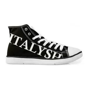 Italysh B&W - High-Top Canvas Shoes