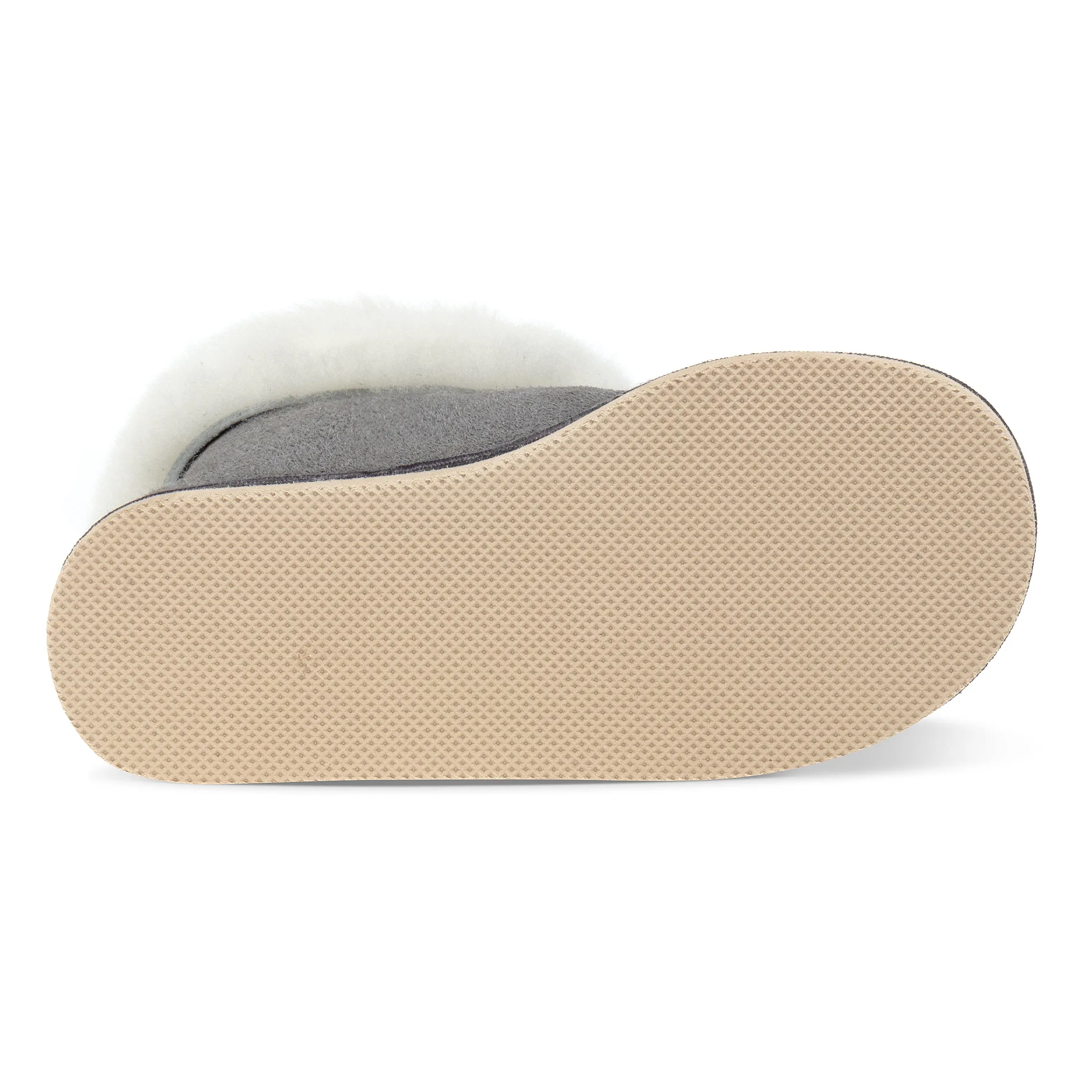 Kids Aesop Sheepskin Slippers - Grey