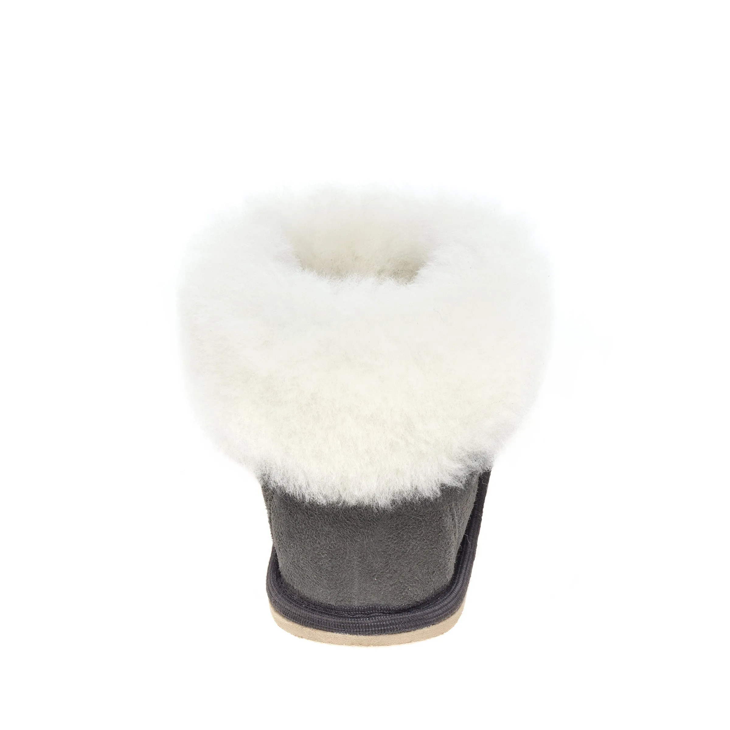 Kids Aesop Sheepskin Slippers - Grey