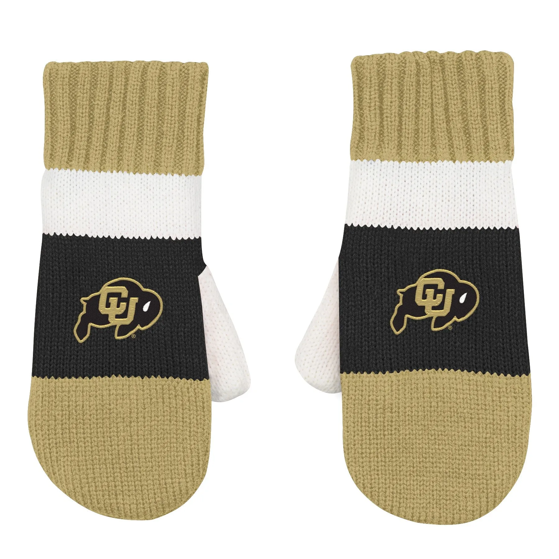 Outerstuff NCAA Toddlers Colorado Buffaloes Fleece Lined Jacquard Mittens, One Size