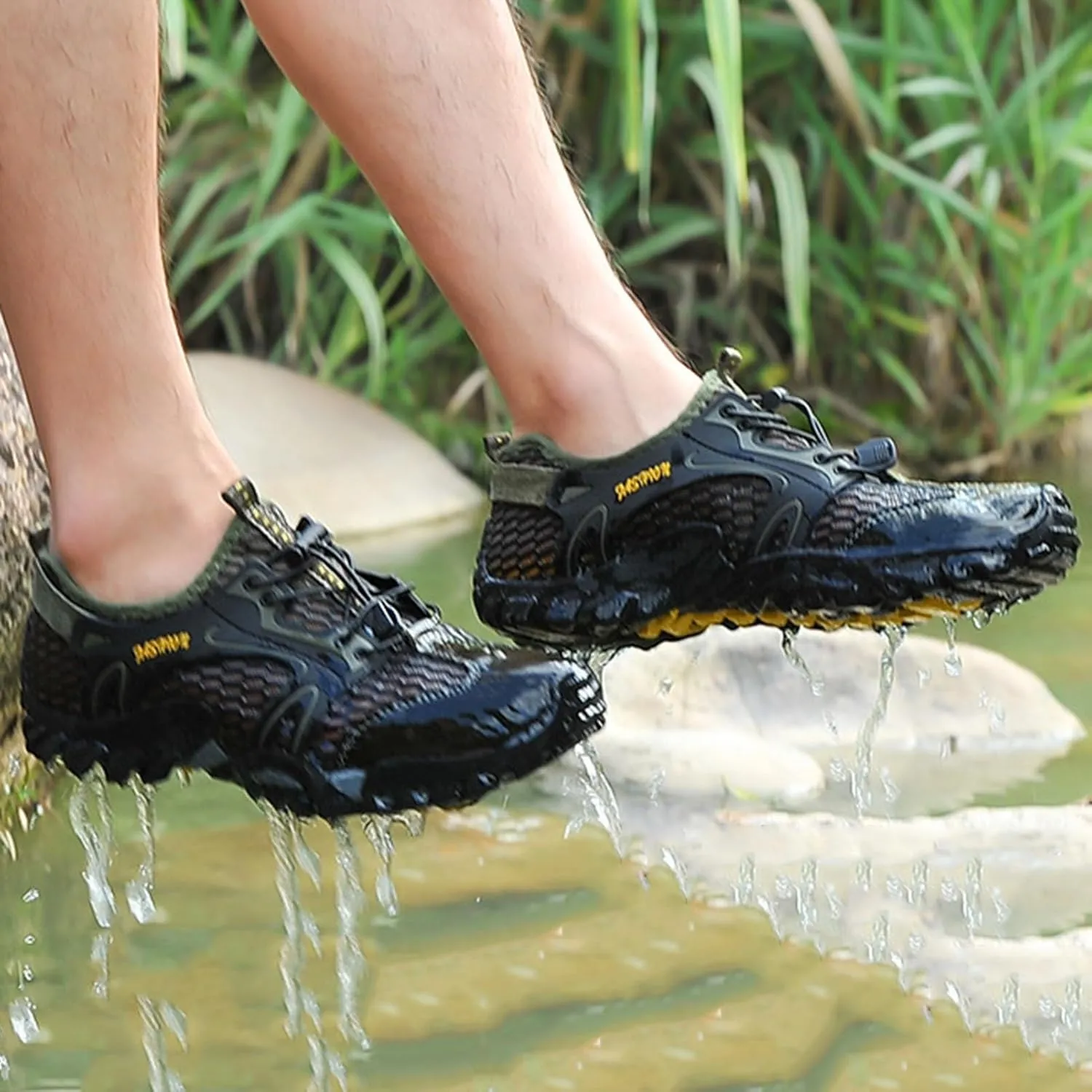 Water Shoes for Women Men Quick-Dry Non-Slip, Climbing Sneakers Hiking Barefoot Water Shoes, for Outdoor Sports Travel Trekking Walking
