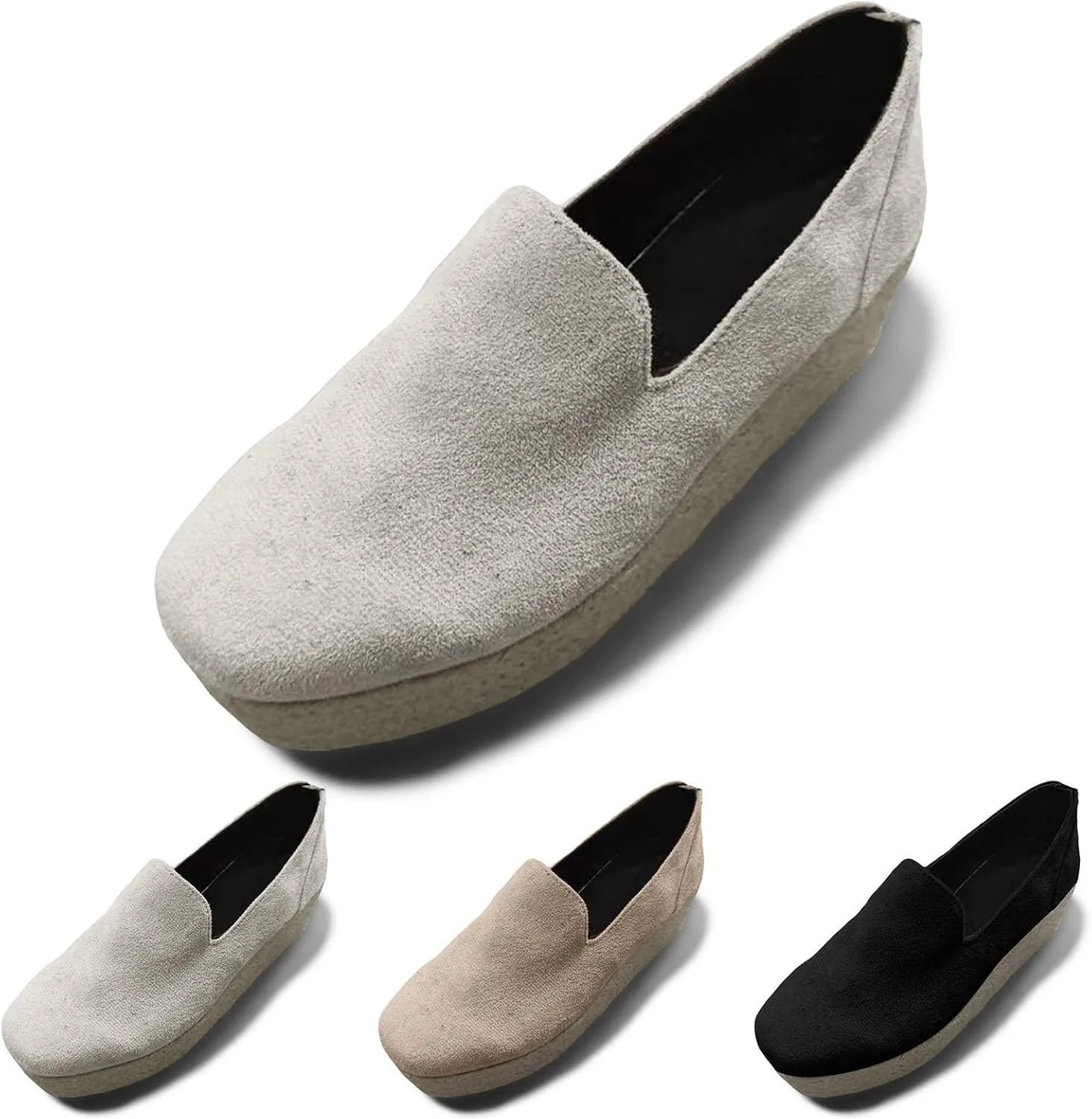 Women'S Running Shoes Platform Fashion Sneakers For Women Casual Flats Slip On Loafers Mid Heels Walking Shoes